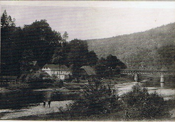 Mahl- und Schneidemühle auf der Drognitzer Seite